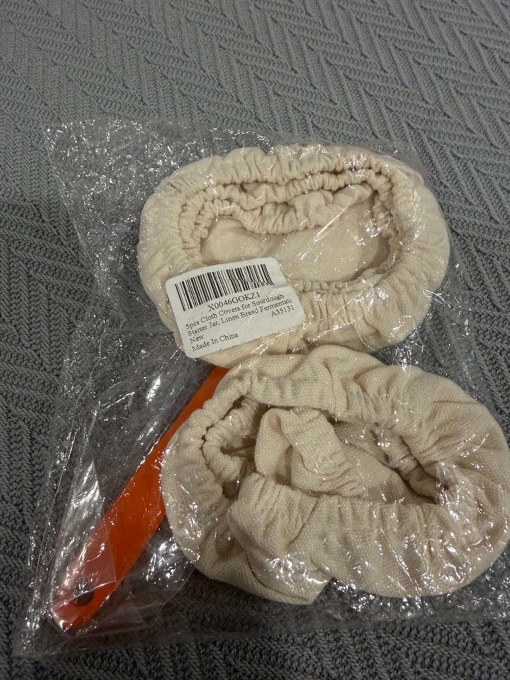 5 piece cloth covers for sourdough starter jar